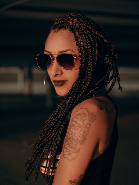 Medium Box Braids