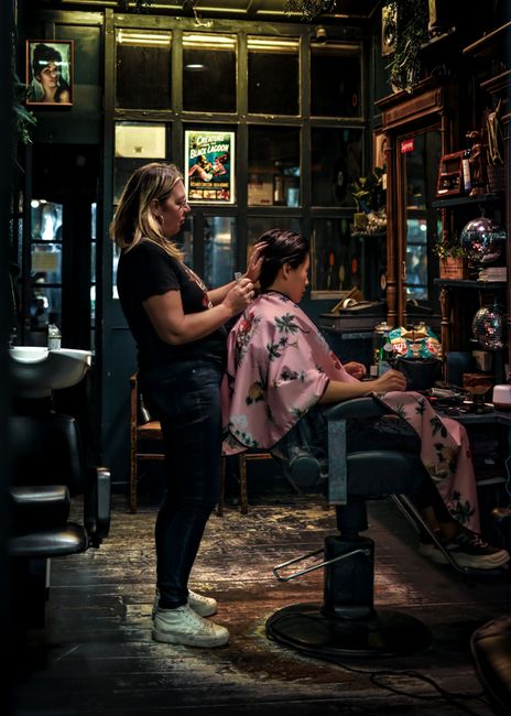 Platinum, Haircut And Style (No Straightener)